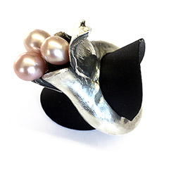 Picture: Holle ring in Art Clay Silver (cursisten)