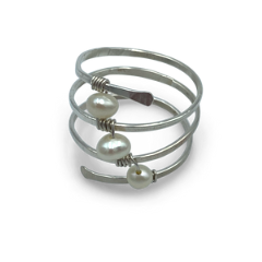 Picture: Parelring in zilver