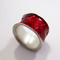 Picture: Zilver met UV hars en glitter