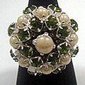 Ring swarovski/parels