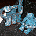 Steltenlopers in Powertex