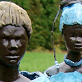 African man and lady