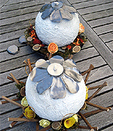 Kleine bal/windlicht in beton Kleine bal/windlicht in beton