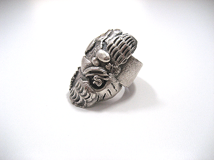 Ethnic, Rings, silver clay, Art Clay Silver