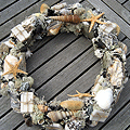 Krans met schelpen