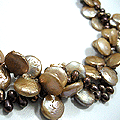 Ketting van zoetwaterparels