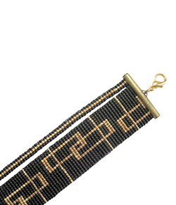 Workshop foto Deel 1 - Weven van armband - Square stitch