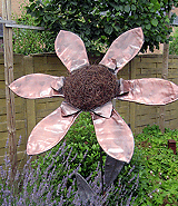 Zonnebloem in lood