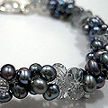 Armband zoetwater en Swarovski