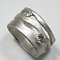 Ring in zilver [werk cursist]