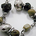 Ketting glaskralen [werk cursist]