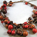 Ketting met cocoskralen