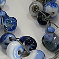 Ketting glaskralen [werk cursist]