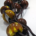 Ketting glaskralen [werk cursist]