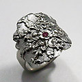 Ring in zilver [werk cursist]
