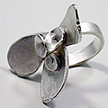 Zilveren ring [werk cursist]