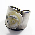 Zilveren ring [werk cursist]