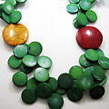 stenen/parels - Houten kralenketting