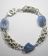 Zilveren ringen armband: Astrid
