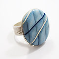 Ring in zilver en polymeer klei