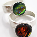 Ring met dichroic steen [cursist]