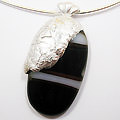 Gefused glas in zilverklei [werk cursist]