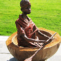Masai in bootje
