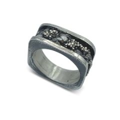 Asjuweel - vierkante ring