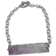 Armband met vingerafdruk