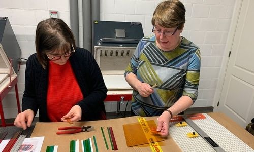 Faux Woven glasschaal