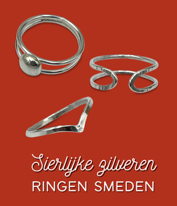 Sierlijke zilveren ringen smeden