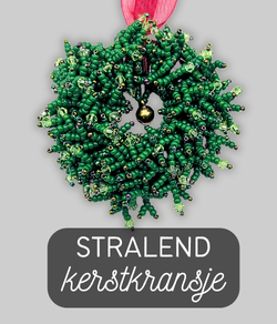 Stralend kerstkransje