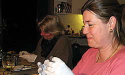 Picture: Krans met loden roosjes