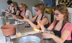 Picture: Vrijgezellen glaskralen branden