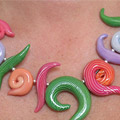 Picture: Fel gekleurde krulvormen