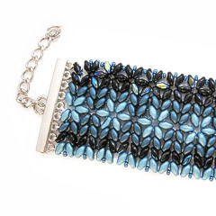 Picture: Bloemetjes armband (Superduo beads)