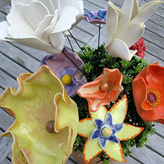 Picture: Bloemen in papier porselein