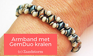 Eenvoudig armbandje met GemDuo beads