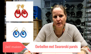 Oorbellen met Swarovski parels