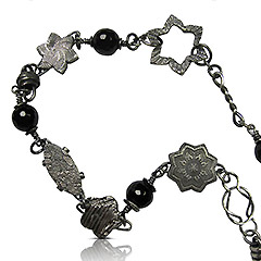 Picture: Schakelketting zilverdraad en klei