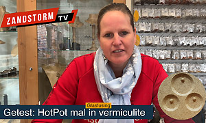 Test vermiculite mal voor de HotPot