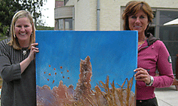 Picture: Zandstorm op bezoek bij Brigitte Grade