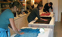 Picture: Gevilte sjaal met bloem