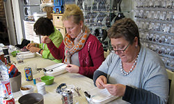 Picture: Lederen armband met facetten