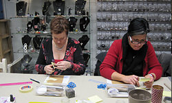 Picture: Zilveren ring met polymeerklei